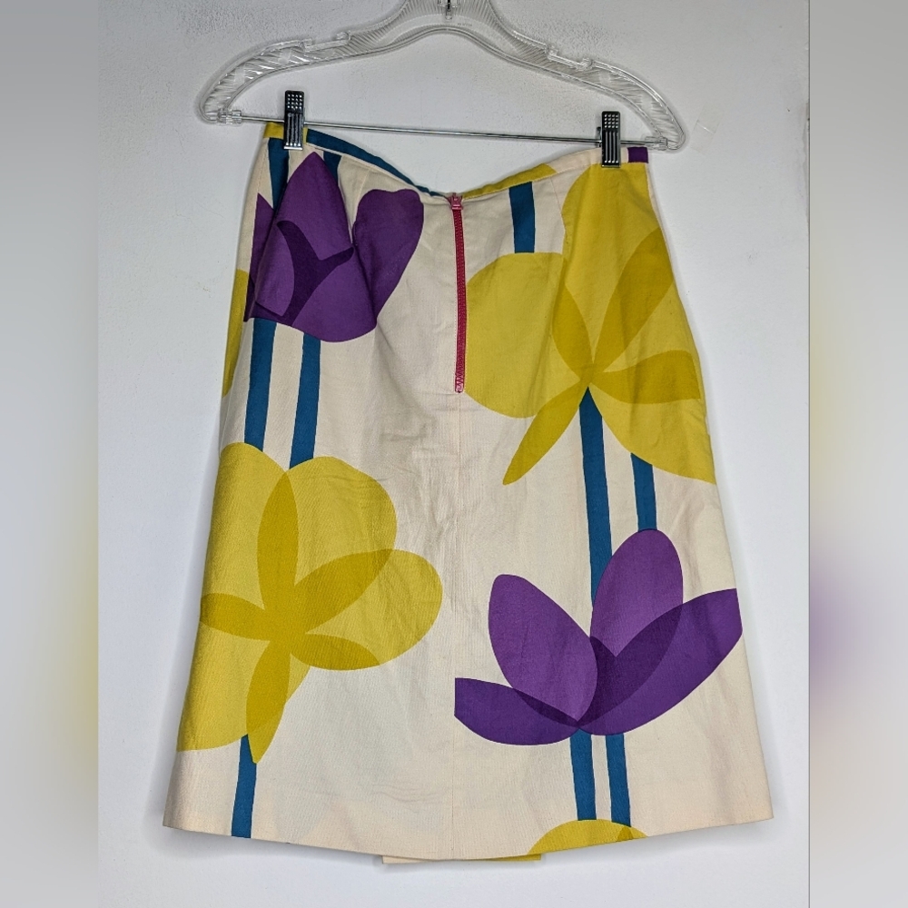 Marni • Floral Cotton A-Line Skirt - Picture 2 of 4